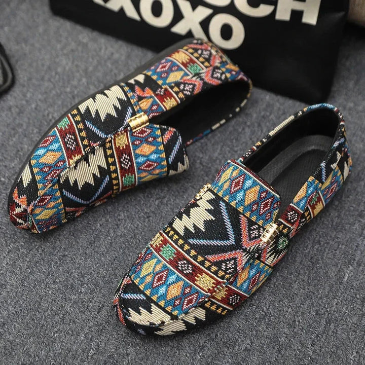 Mens Canvas Loafers Lightweight Casual Slip-On Shoes