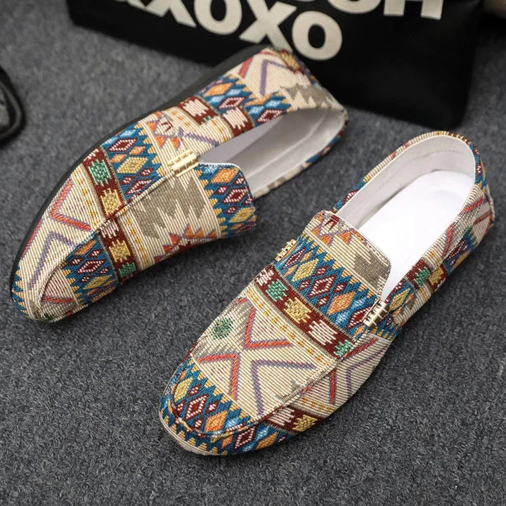 Mens Canvas Loafers Lightweight Casual Slip-On Shoes