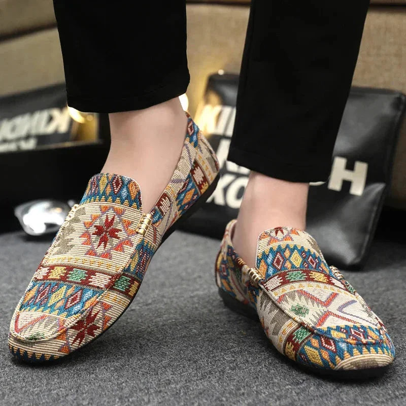 Mens Canvas Loafers Lightweight Casual Slip-On Shoes - BritishMode