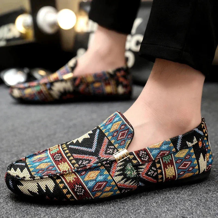 Mens Canvas Loafers Lightweight Casual Slip-On Shoes