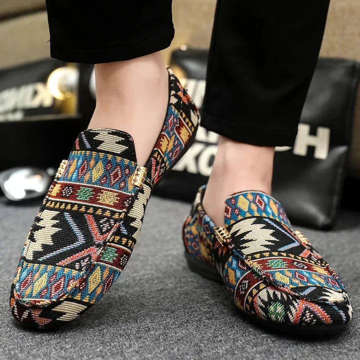 Mens Canvas Loafers Lightweight Casual Slip-On Shoes