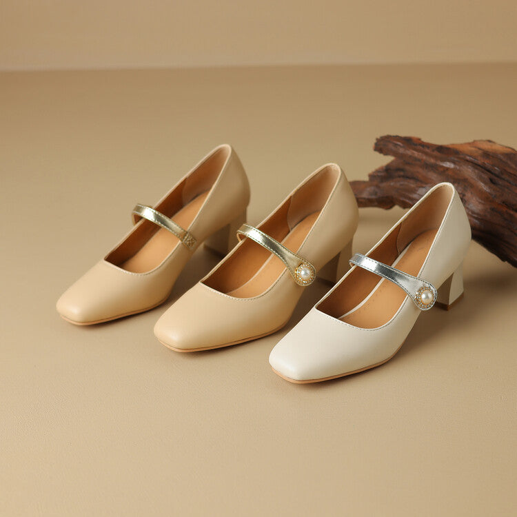 Womens Block Heel Shoes Comfortable Fit