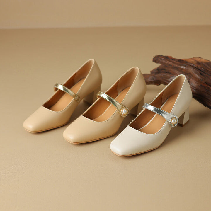 Womens Block Heel Shoes Comfortable Fit