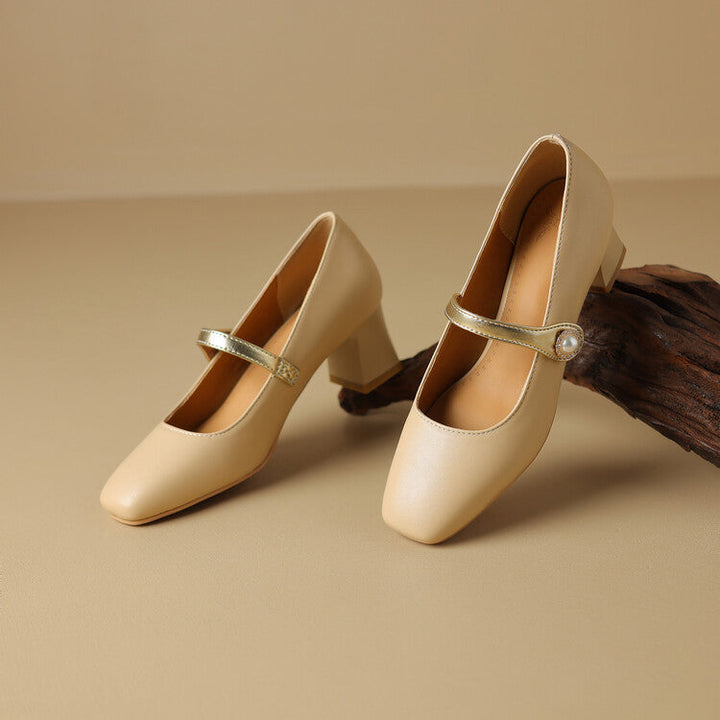 Womens Block Heel Shoes Comfortable Fit