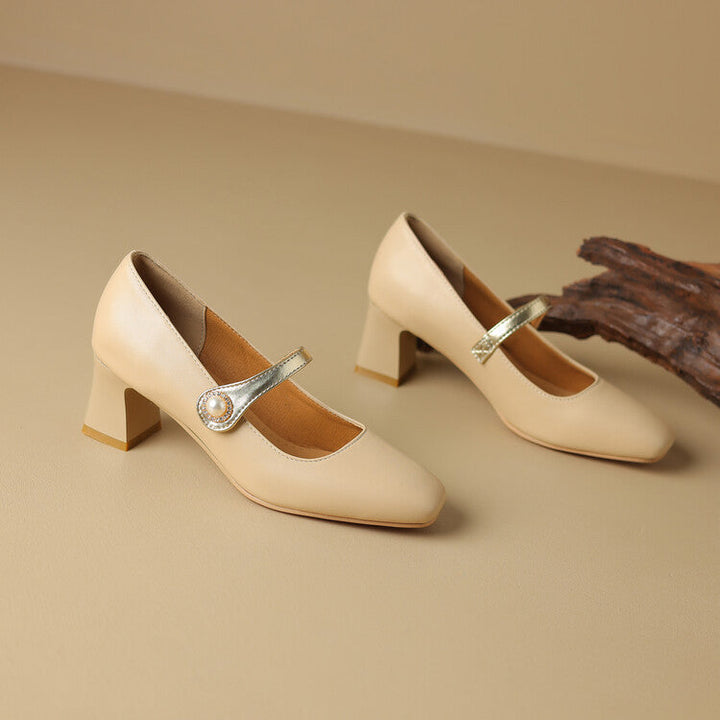Womens Block Heel Shoes Comfortable Fit