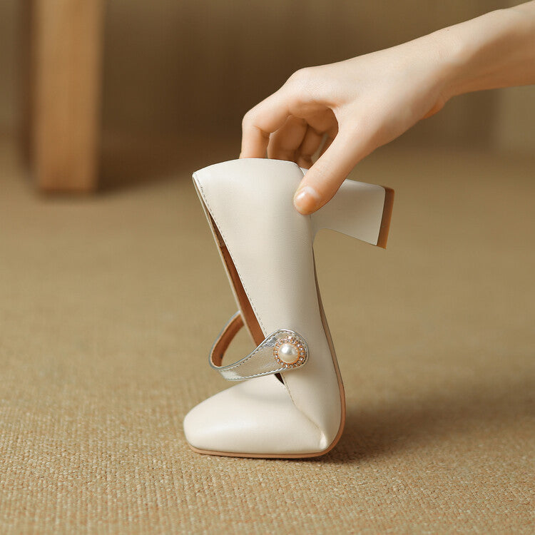 Womens Block Heel Shoes Comfortable Fit