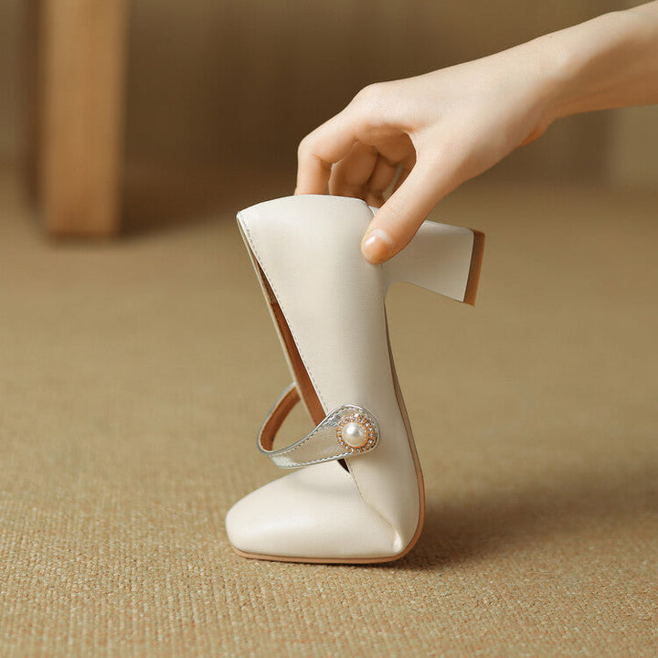 Womens Block Heel Shoes Comfortable Fit