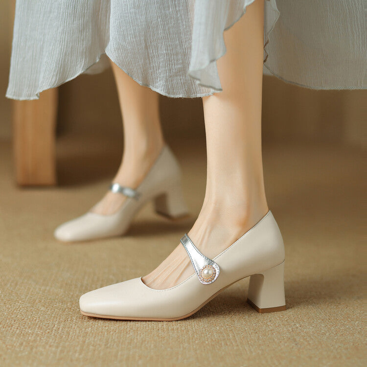 Womens Block Heel Shoes Comfortable Fit