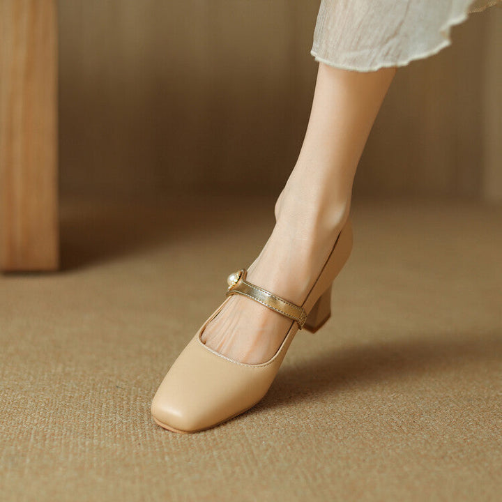 Womens Block Heel Shoes Comfortable Fit