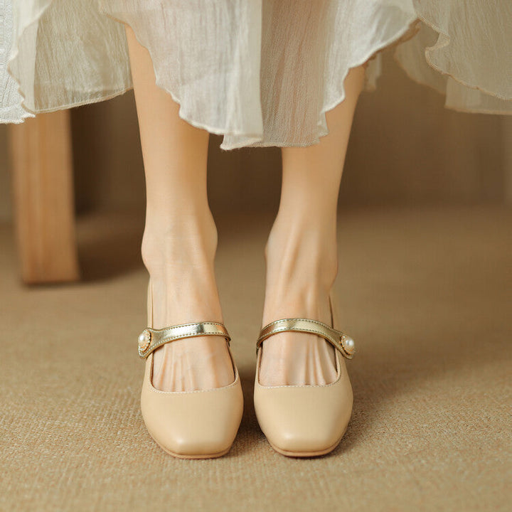 Womens Block Heel Shoes Comfortable Fit