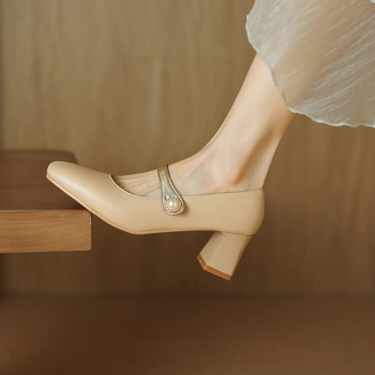 Womens Block Heel Shoes Comfortable Fit