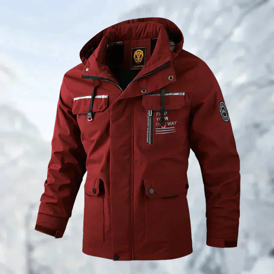 Mens Winter Jacket Waterproof Windproof Regular Fit