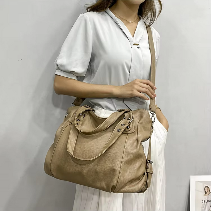 Womens Large Soft Leather Handbag Spacious Design