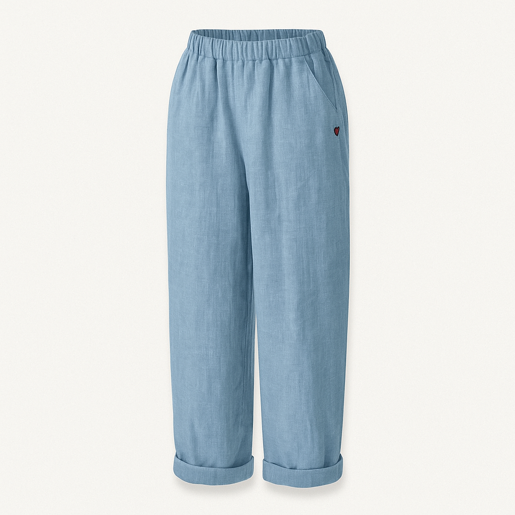 Womens Pants with Soft Waistband and Side Pockets