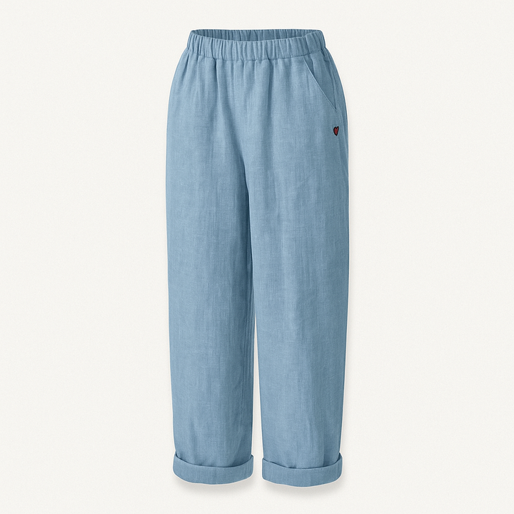 Womens Pants with Soft Waistband and Side Pockets