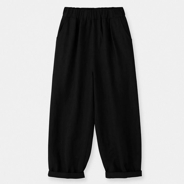 Womens Pants with Soft Waistband and Side Pockets