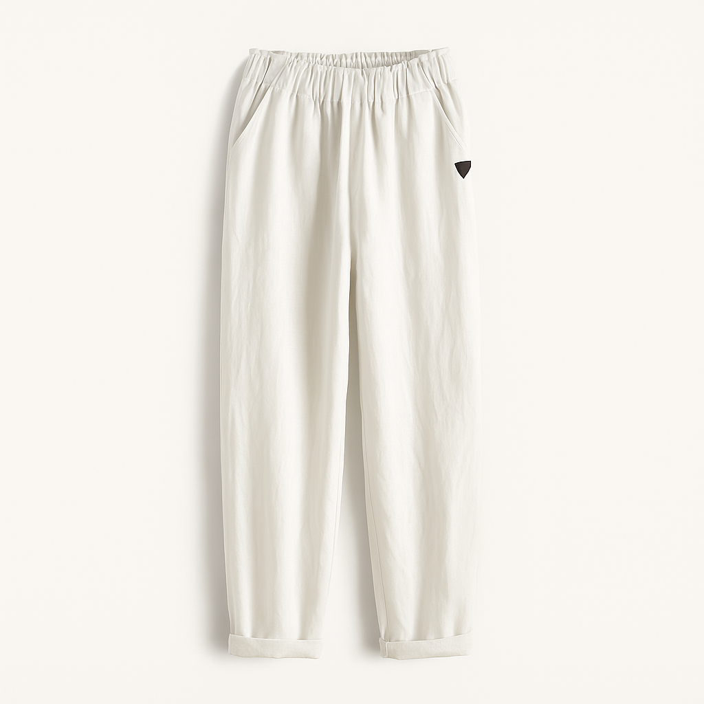 Womens Pants with Soft Waistband and Side Pockets
