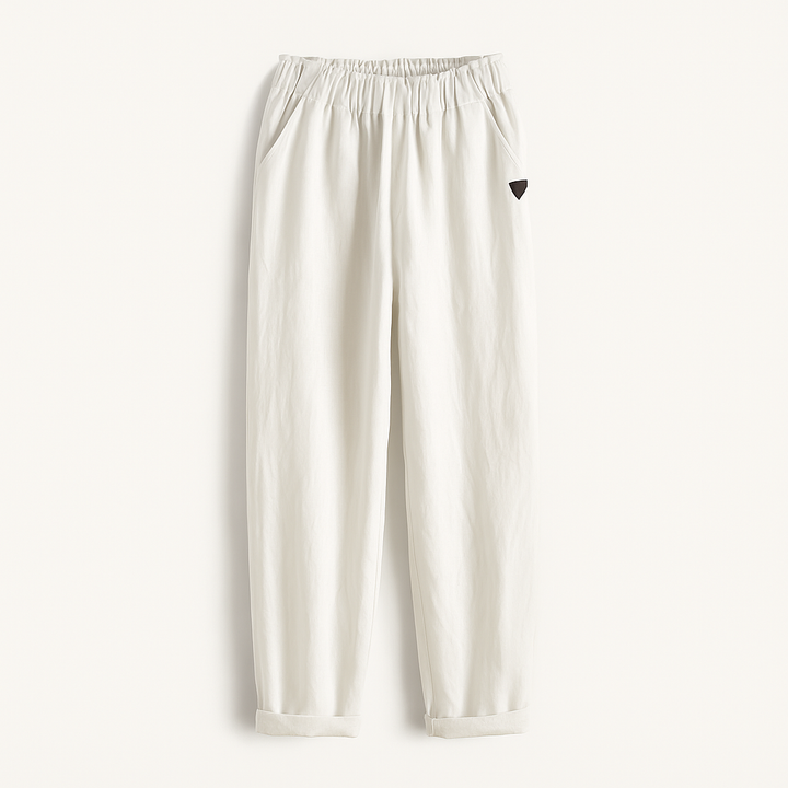 Womens Pants with Soft Waistband and Side Pockets