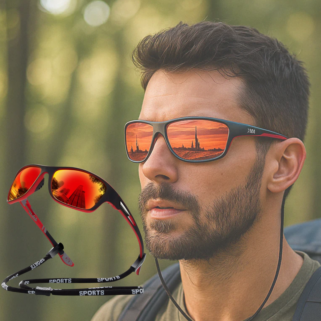 Mens Sports Sunglasses Polarized Outdoor Fit - BritishMode