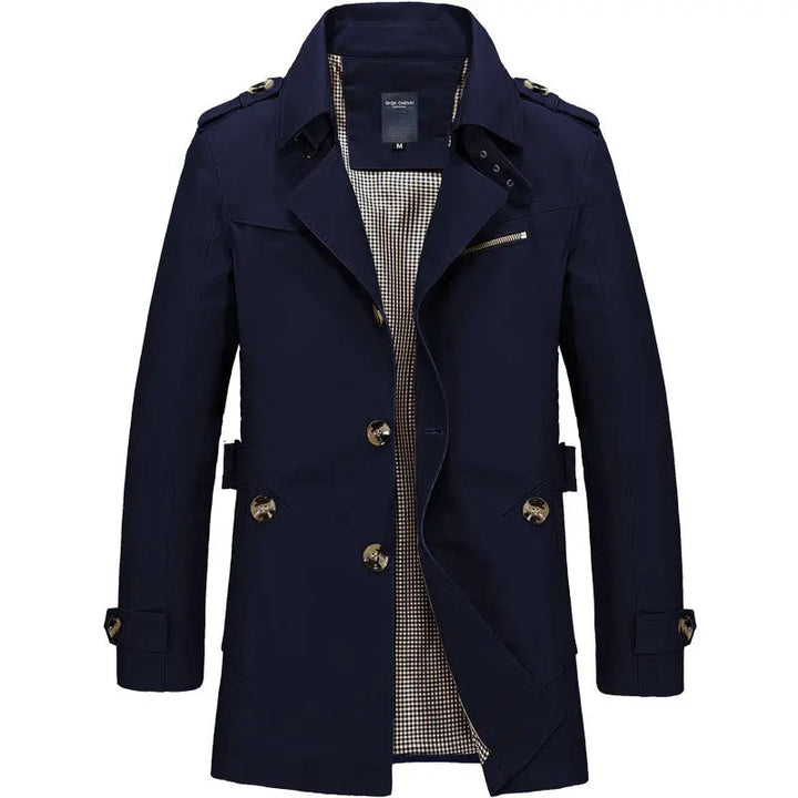 Mens Trench Coat Classic Long Fit