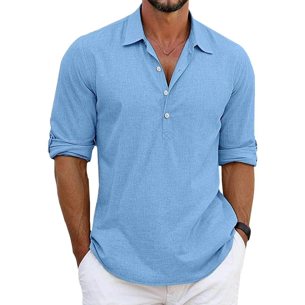 Mens Dress Shirt Breathable Fabric Slim Fit