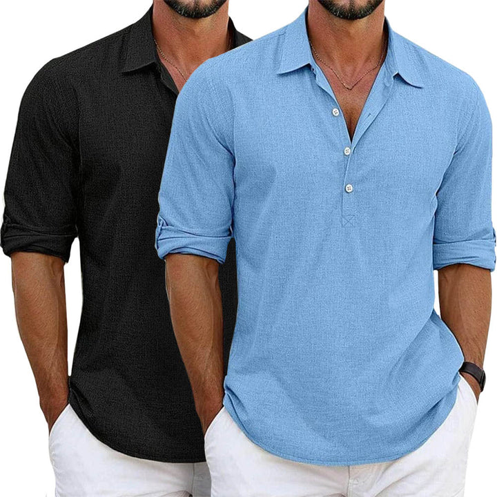 Mens Dress Shirt Breathable Fabric Slim Fit