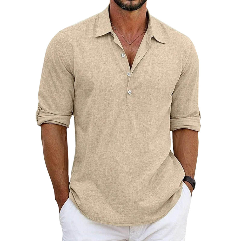 Mens Dress Shirt Breathable Fabric Slim Fit - BritishMode