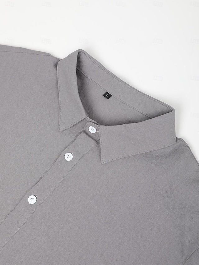 Mens Dress Shirt Soft Blend Tailored Fit