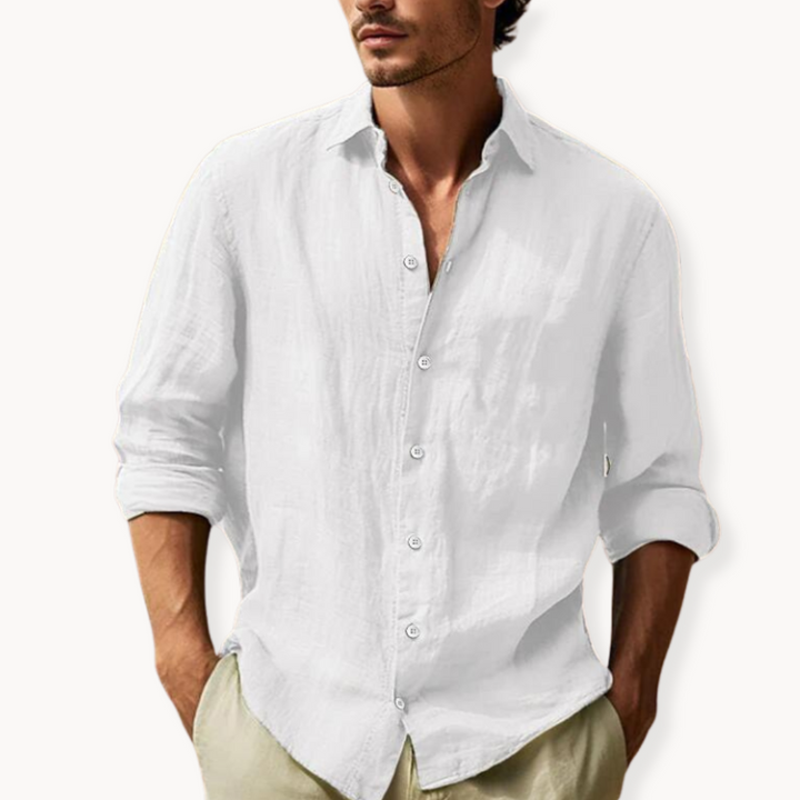 Mens Dress Shirt Breathable Blend Structured Front Panel