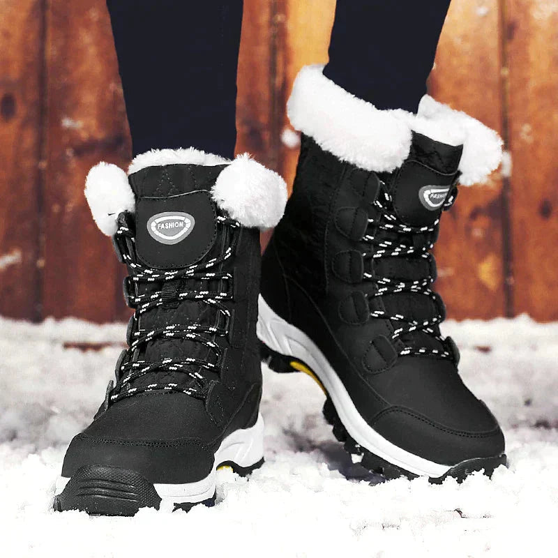 Womens Snow Boots with Fur Lining High Grip - BritishMode