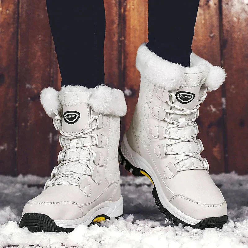 Womens Snow Boots with Fur Lining High Grip