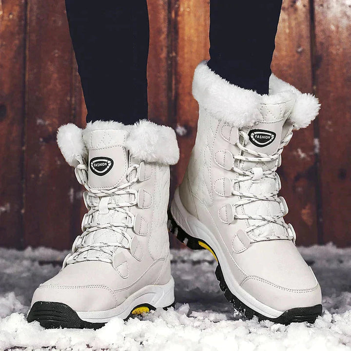 Womens Snow Boots with Fur Lining High Grip