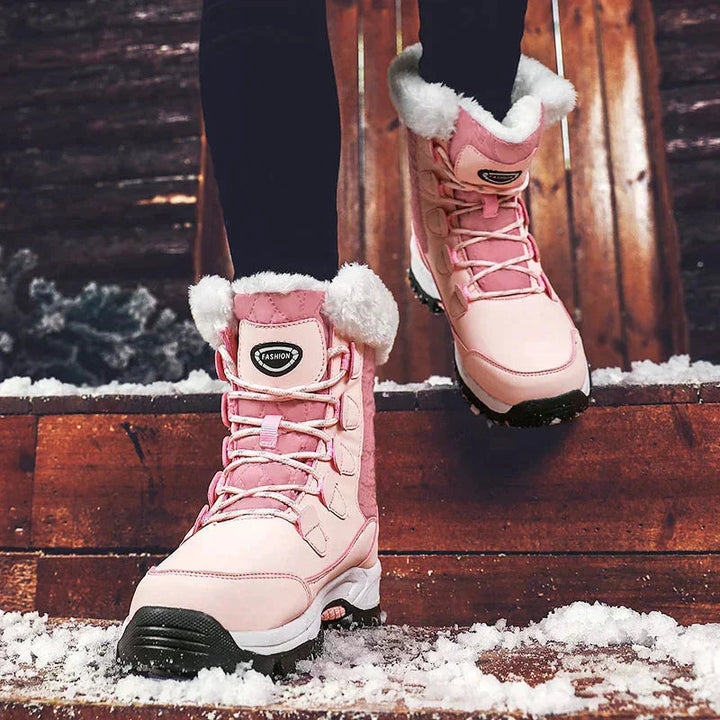Womens Snow Boots with Fur Lining High Grip