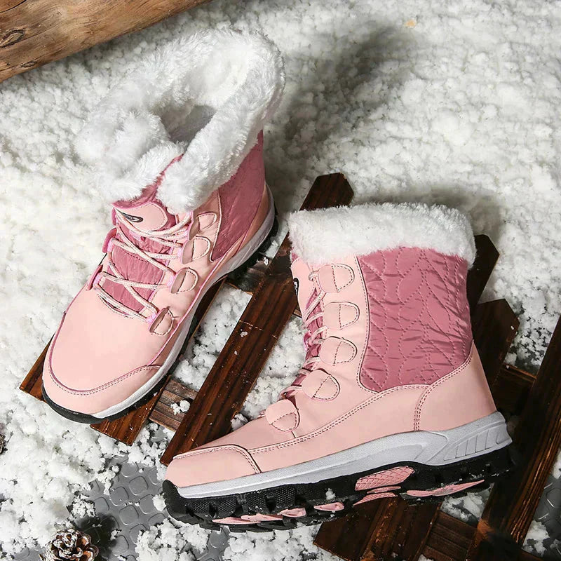 Womens Snow Boots with Fur Lining High Grip