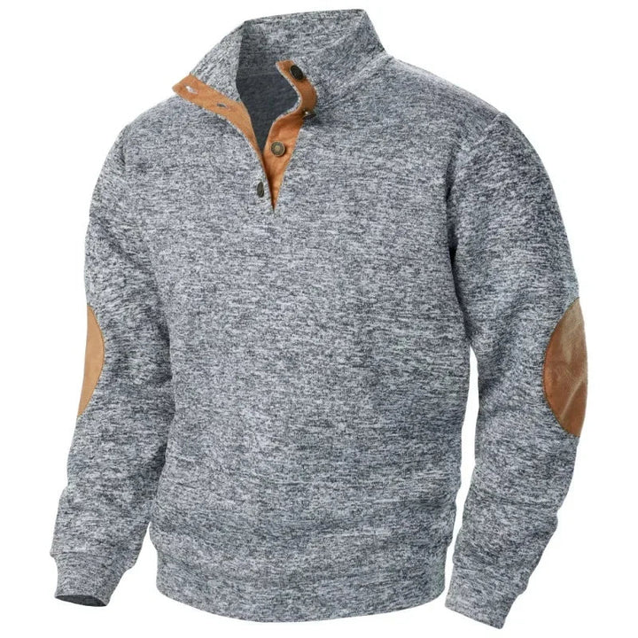 Unisex Casual V-Neck Sweatshirt Relaxed Fit
