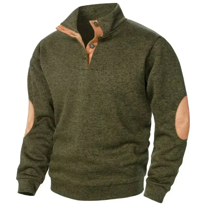Unisex Casual V-Neck Sweatshirt Relaxed Fit