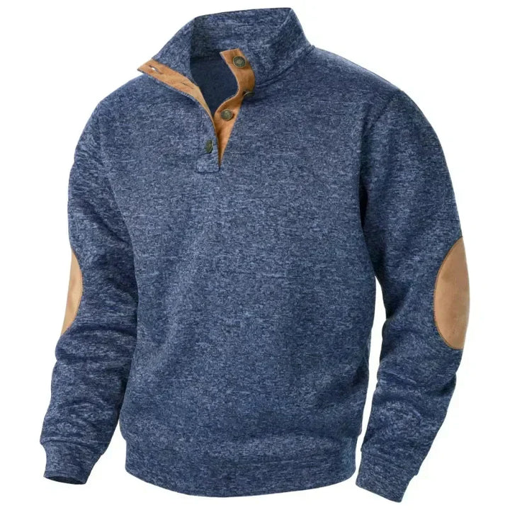 Unisex Casual V-Neck Sweatshirt Relaxed Fit