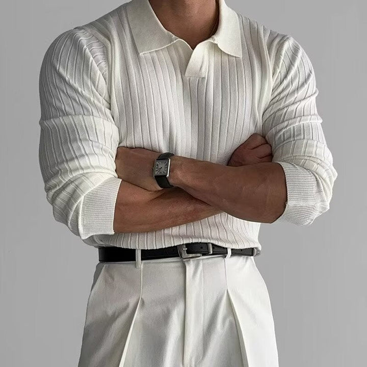 Mens Polo Shirt Cotton Blend Slim Fit - BritishMode