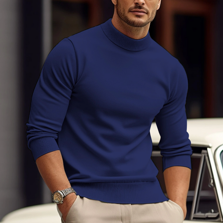 Mens Cotton Knit Sweater Soft Fabric