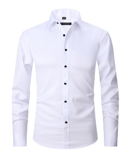 Mens Stretch Dress Shirt Slim Fit