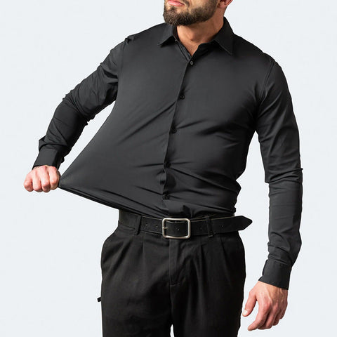 Mens Stretch Dress Shirt Slim Fit