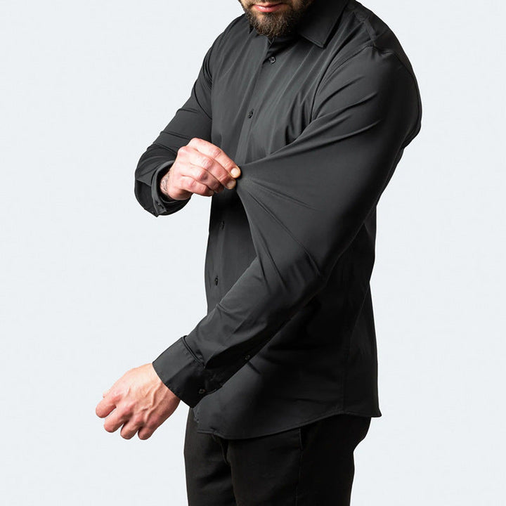 Mens Stretch Dress Shirt Slim Fit