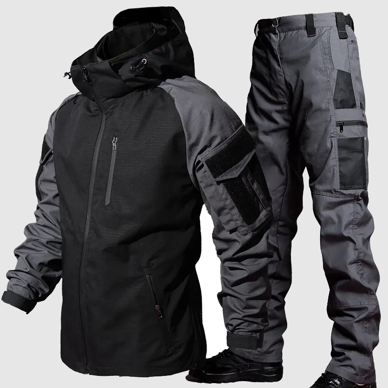 Mens Waterproof Jacket and Pants Durable Set - BritishMode