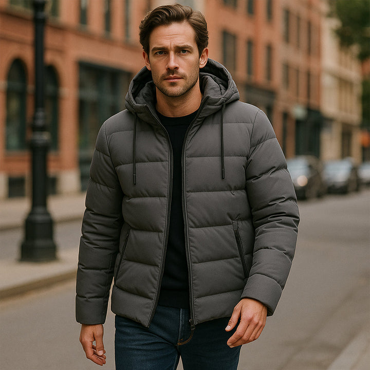 Mens Waterproof Hooded Parka Puffer Jacket Winter Style