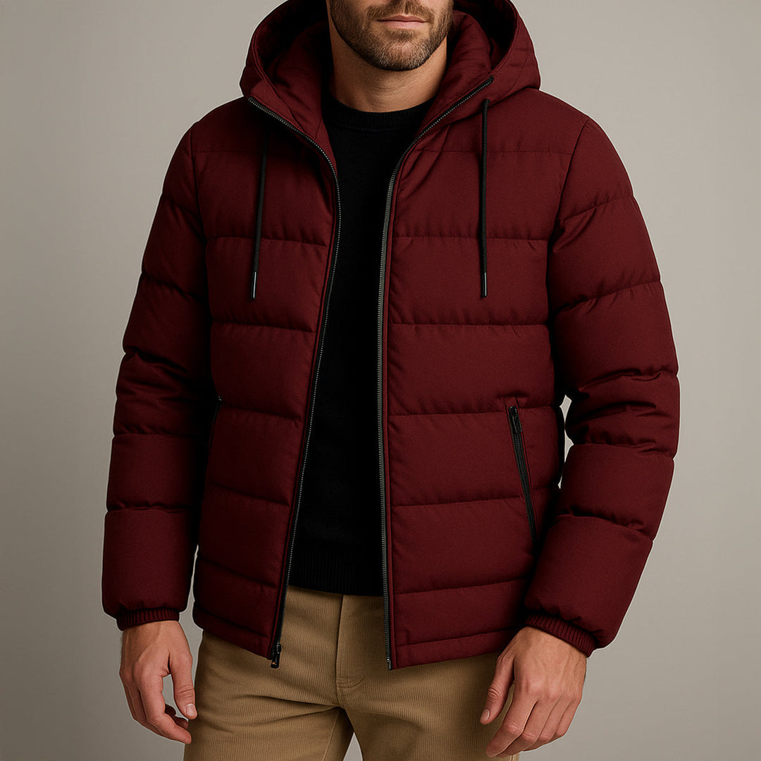 Mens Waterproof Hooded Parka Puffer Jacket Winter Style