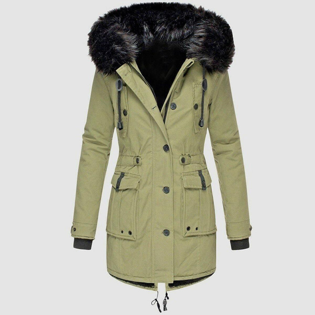 Womens Winter Parka Coat Faux Fur Lined Warm