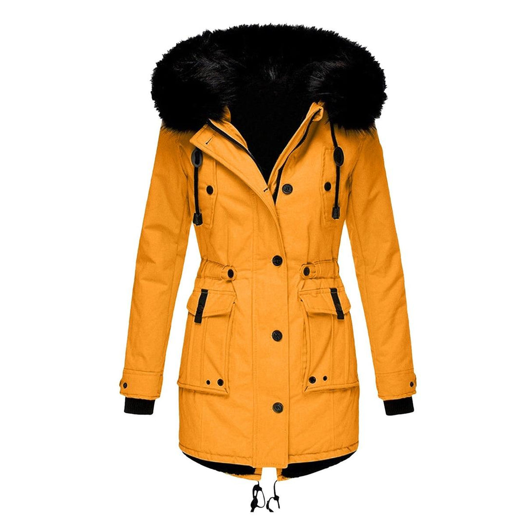 Womens Winter Parka Coat Faux Fur Lined Warm - BritishMode