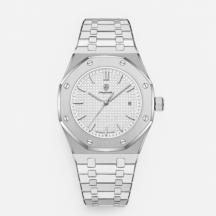 Mens Wristwatch Stainless Steel Case 41mm Elegant Design