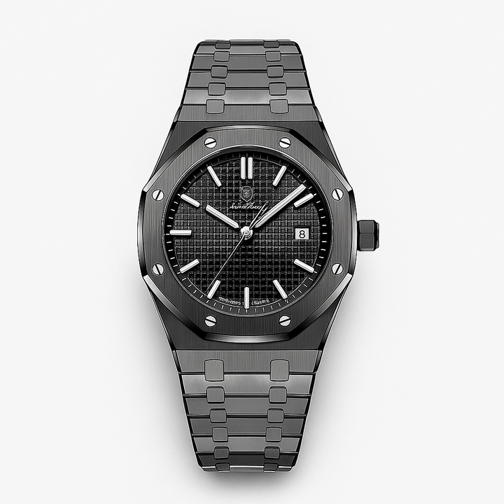 Mens Wristwatch Stainless Steel Case 41mm Elegant Design