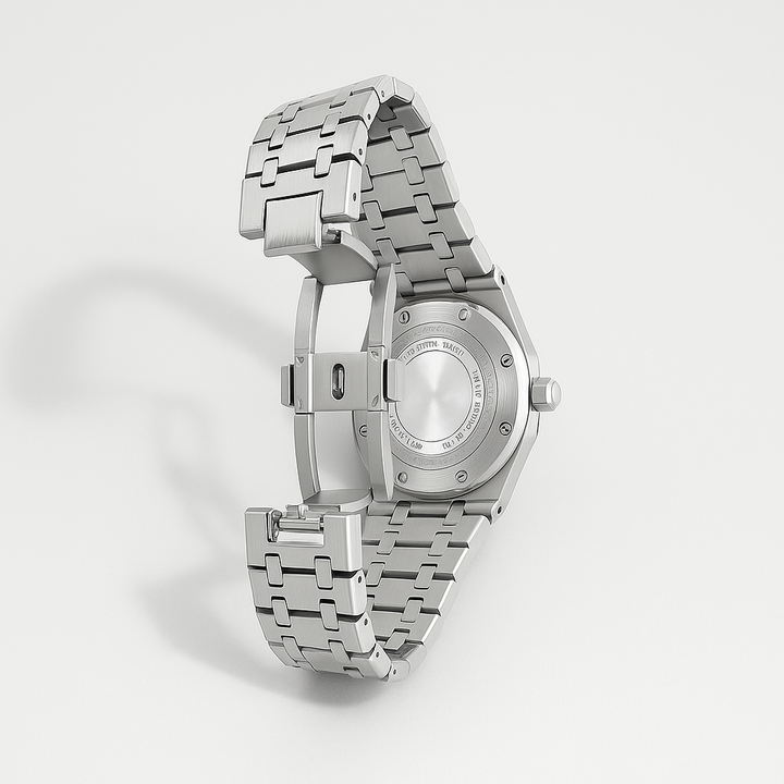Mens Wristwatch Stainless Steel Case 41mm Elegant Design
